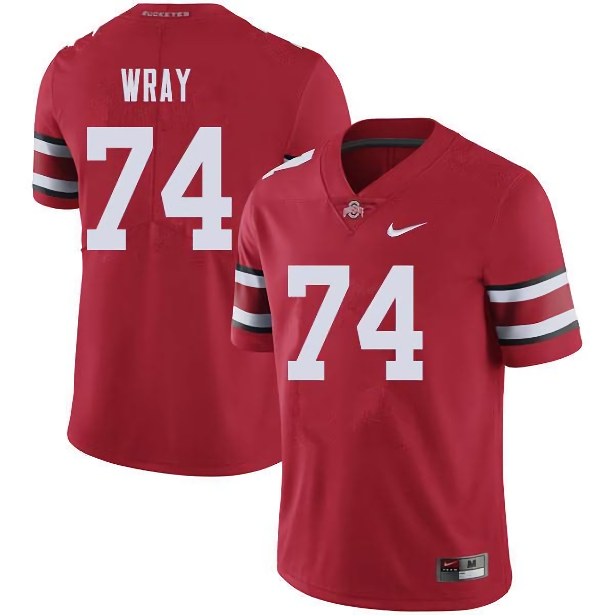 Max Wray Ohio State Buckeyes Men's NCAA #74 Nike Red College Stitched Football Jersey SBQ2156GR